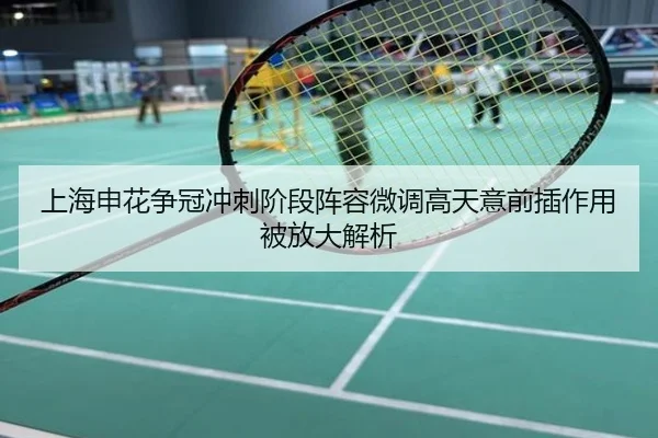 上海申花争冠冲刺阶段阵容微调高天意前插作用被放大解析